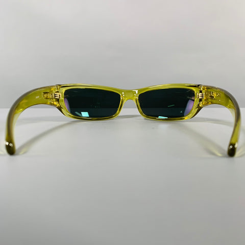 KAENON Green Acetate Wrap Around Sunglasses