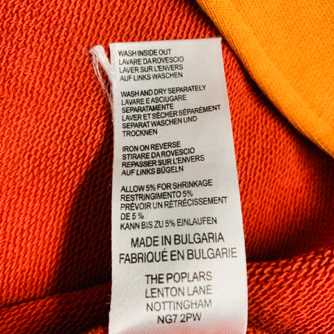 PS by PAUL SMITH Size M Orange Cotton Zip Up Sweatshirt