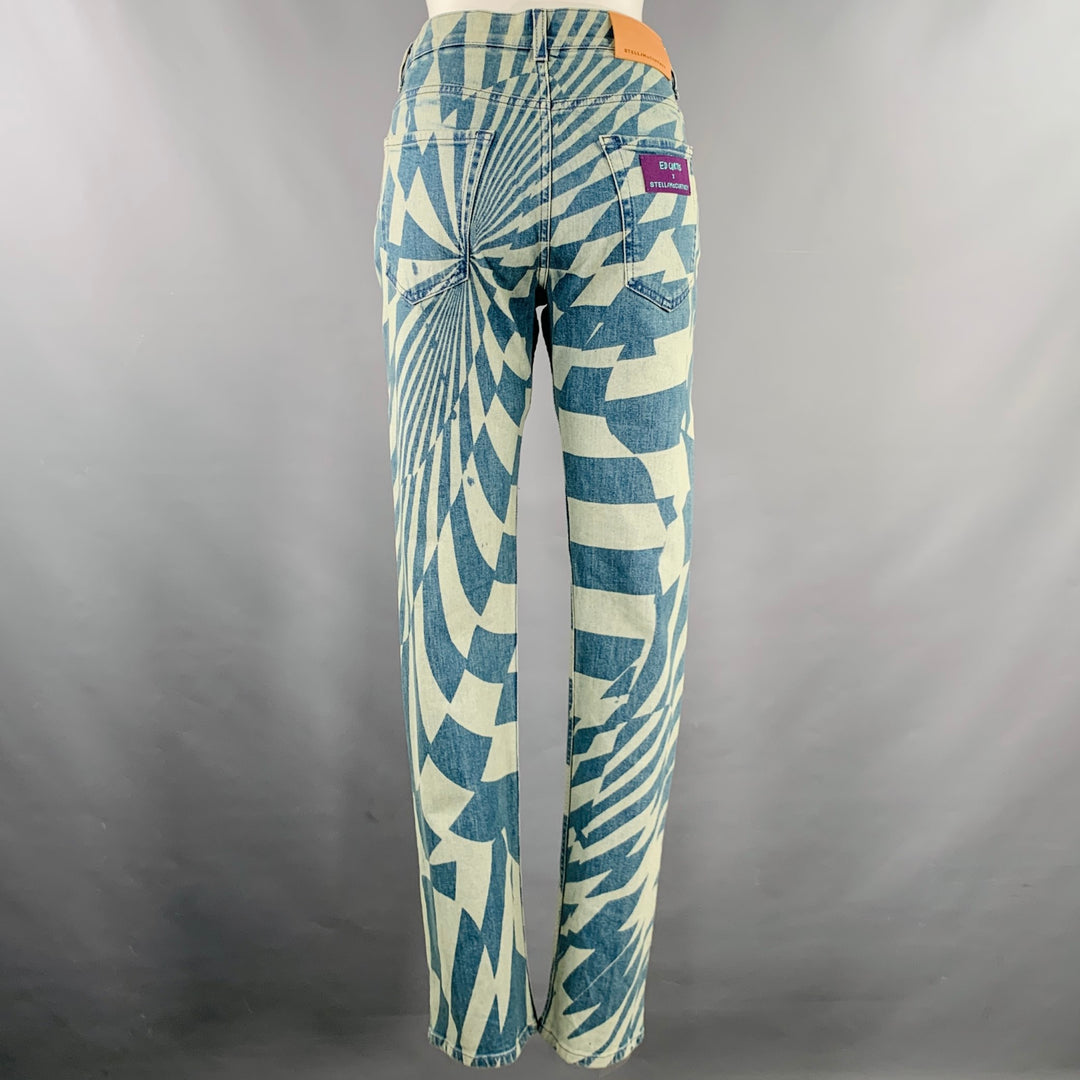 STELLA McCARTNEY Size XS Blue Light Blue Cotton Blend Jeans