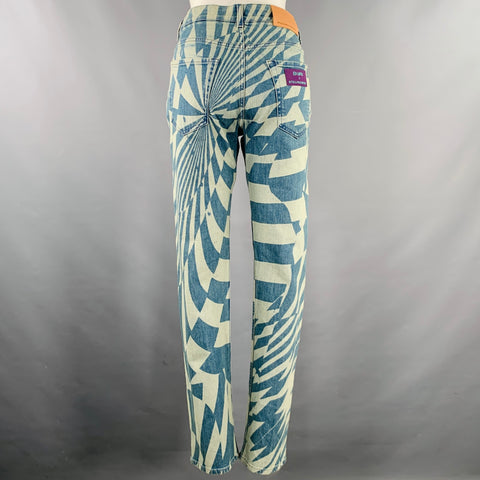 STELLA McCARTNEY Size XS Blue Light Blue Cotton Blend Jeans
