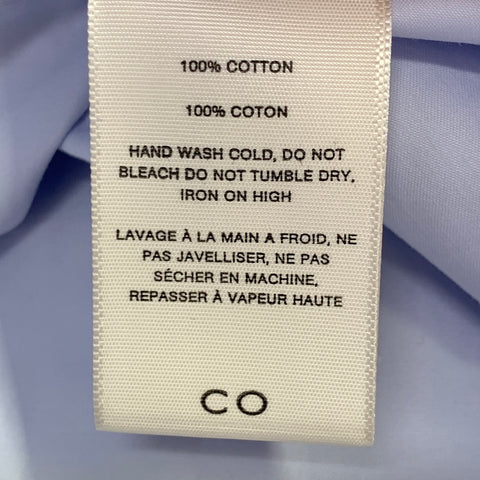 CO Size XS Blue Light Cotton Tiered Sleeveless Dress