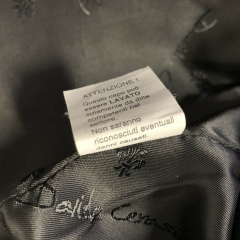 DAVIDE CERASI Size 44 Grey Quilted Leather Zip Up Jacket