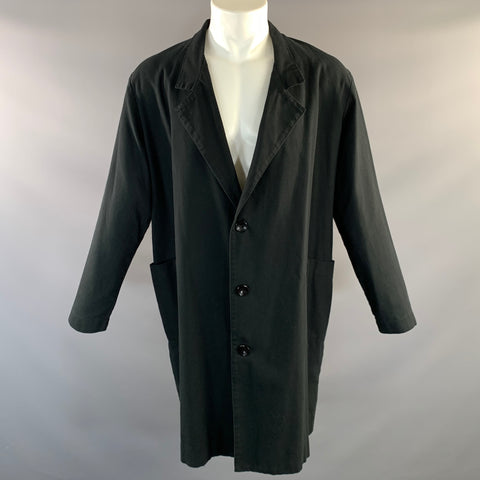 ENFANTS RICHES DEPRIMES ERD FW2016 M Black Patch Cotton Notch Lapel Coat