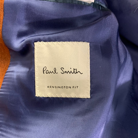 PAUL SMITH Size 38 Kensington Brown Wool Cashmere Notch Lapel Suit