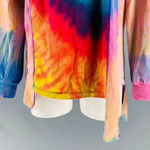 NEEDLES Top casual de manga larga con teñido anudado de algodón multicolor talla S
