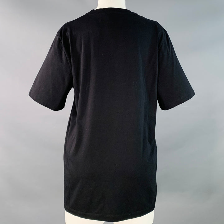 STELLA McCARTNEY x THE BEATLES 2021 Size XS Get Back Black White Jersey Rock Print Crew Neck T-Shirt
