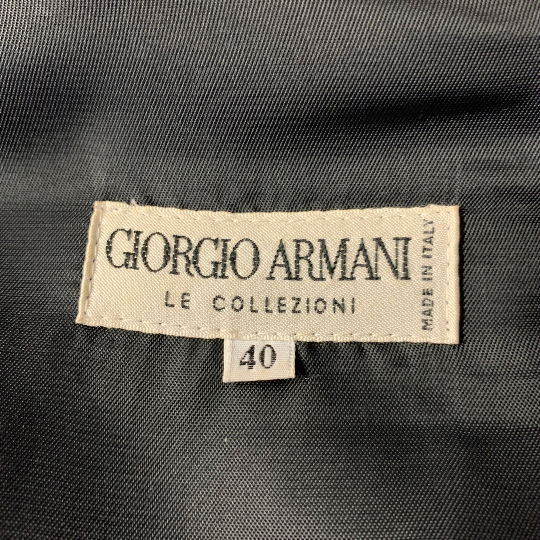 GIORGIO ARMANI Size M Grey Heather Wool Blend Patchpocket Vest