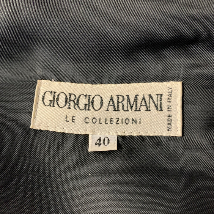 GIORGIO ARMANI Size M Grey Heather Wool Blend Patchpocket Vest