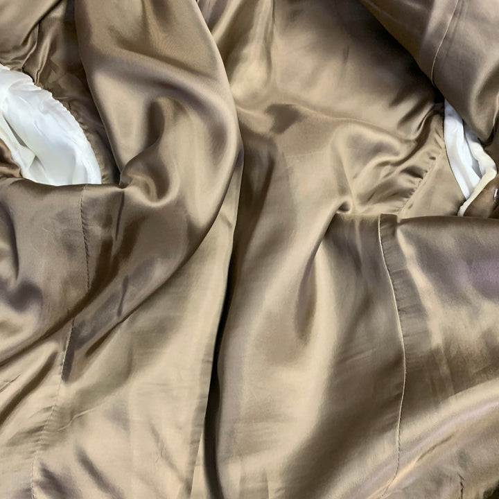 POLO by RALPH LAUREN Size 42 Long Brown Herringbone Virgin Wool Suit