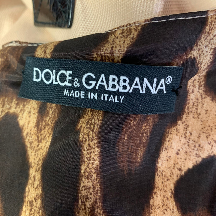 DOLCE & GABBANA Size M Tan Sheath Knee-Length Dress