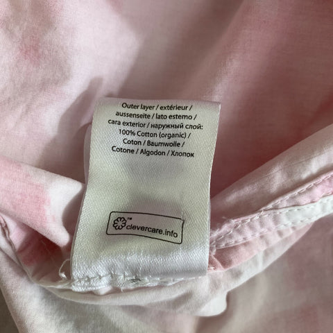 ROTATE Size M Pink White Cotton Print Button Up Shirt