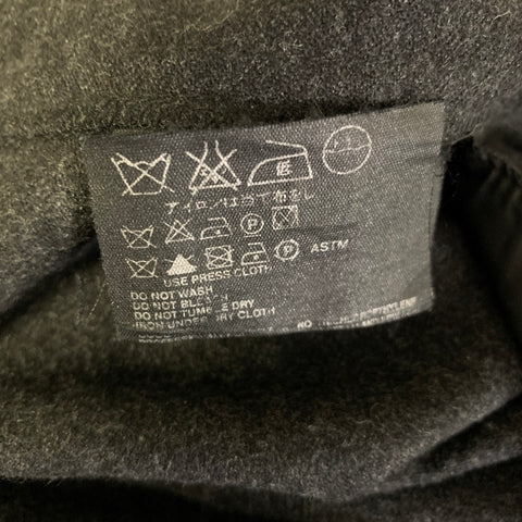 PRADA Size 34 Grey Charcoal Heather Wool Blend Relaxed fit Casual Pants