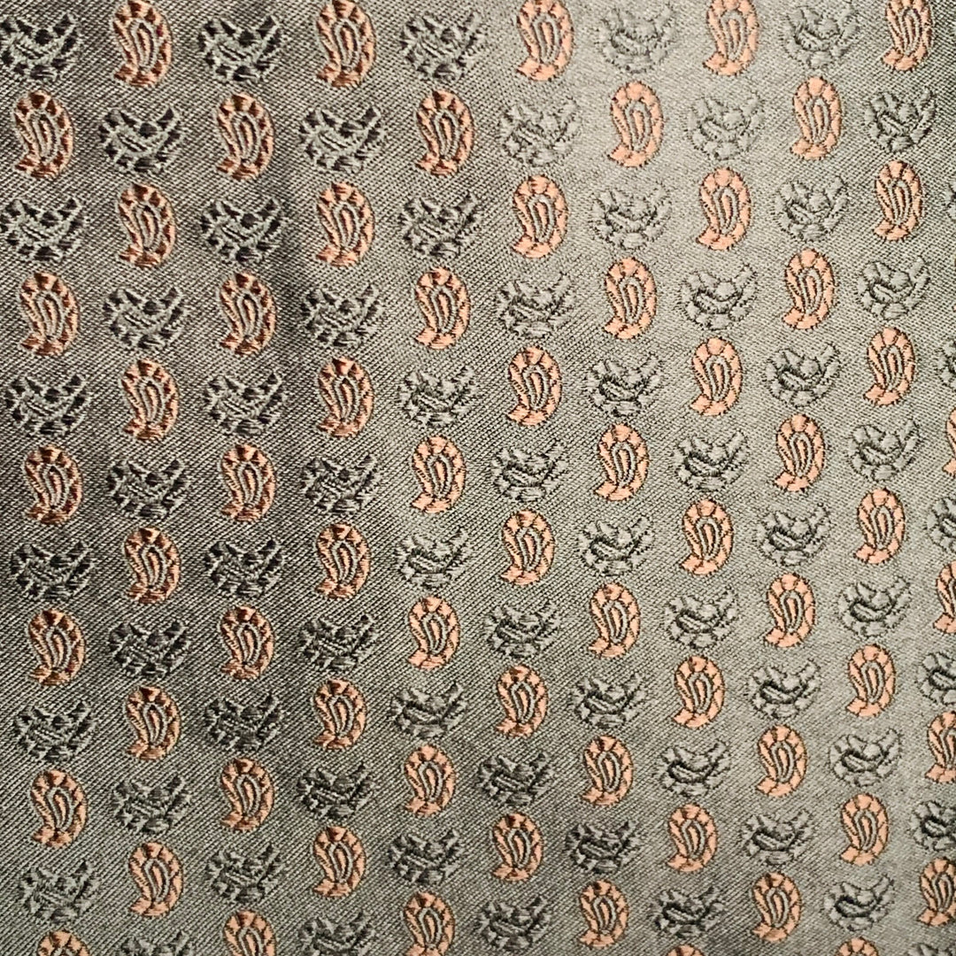 ETRO Size 44 Black Brown Paisley Silk Blend Jacquard Notch Lapel Sport Coat