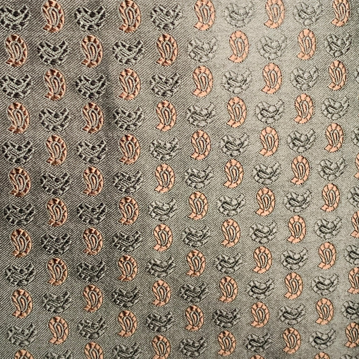 ETRO Size 44 Black Brown Paisley Silk Blend Jacquard Notch Lapel Sport Coat