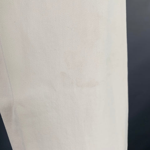 TOM FORD Size 31 White Cotton Button Fly Jeans