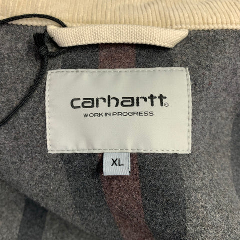 CARHARTT Size XL Michigan Cream Cotton Large Pockets Jacket
