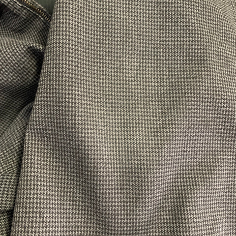 BARENA Pantalon habillé retroussé, mélange de coton, motif pied-de-poule gris-noir, taille 35