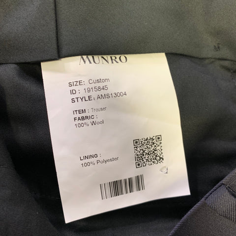 ATELIER MUNRO Size 32 Navy Wool Slim Fit Dress Pants