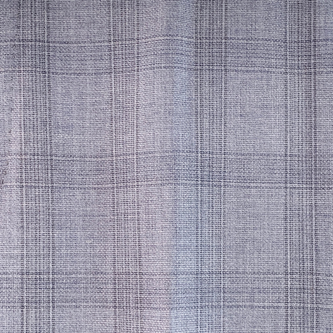 CANALI Size 34 Blue Plaid Wool Flat Front Tapered Dress Pants
