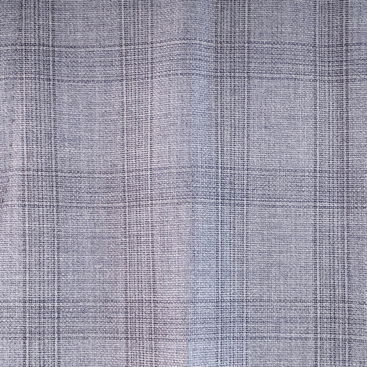 CANALI Size 34 Blue Plaid Wool Flat Front Tapered Dress Pants