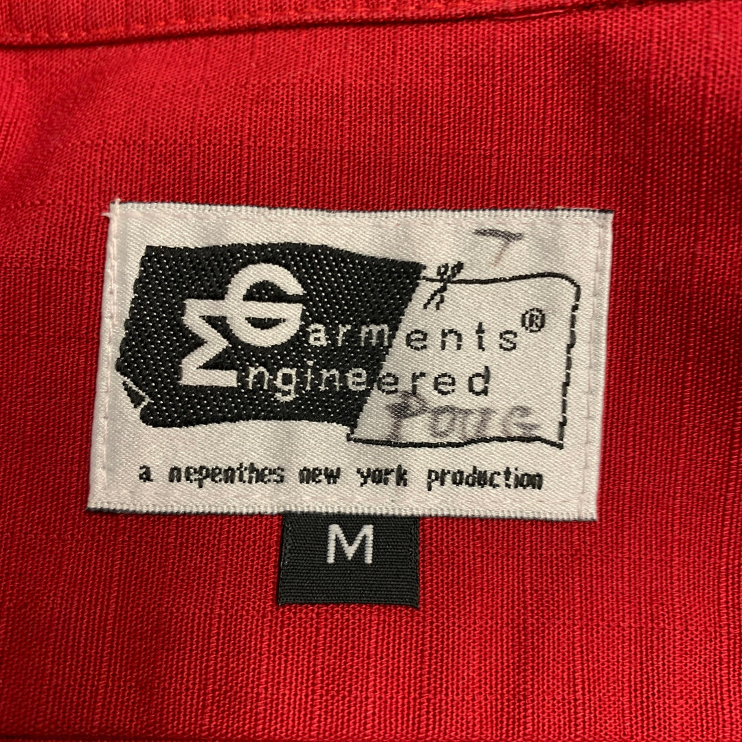 ENGINEERED GARMENTS Size M Red Cotton Shirt Jacket