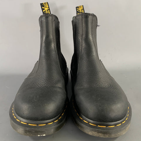 DR. MARTENS Size 11 Black Leather Boots