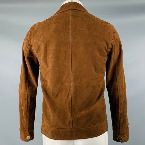 OCTOBRE Size XS Brown Goat Suede Worker Jacket