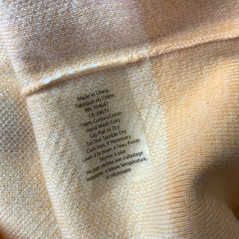 KINROSS Size S Orange White Cotton Gingham Tank Casual Top