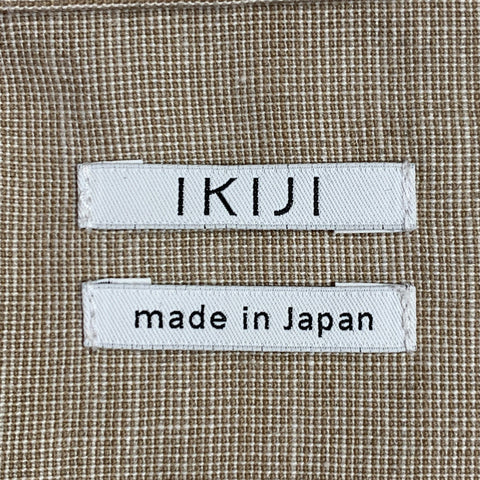 IKIJI Size XL Beige Wool Linen Cotton Blouson Jacket