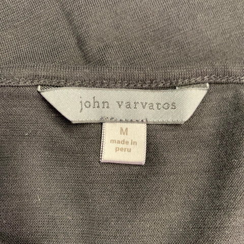 JOHN VARVATOS Size M Black Cotton Jersey Short Sleeve T-shirt