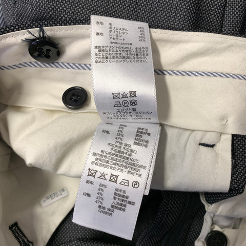 BROOKS BROTHERS Chest Size 42 Regular Grey Black Nailhead Wool Notch Lapel Suit