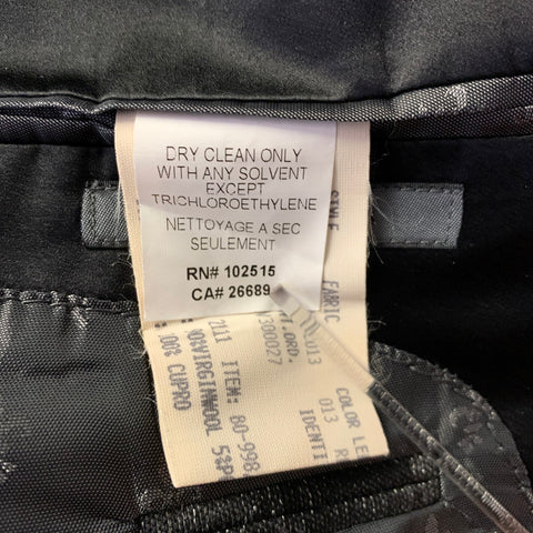 JOHN VARVATOS Size 40 Grey Black Wool Polyamide Tuxedo Sport Coat
