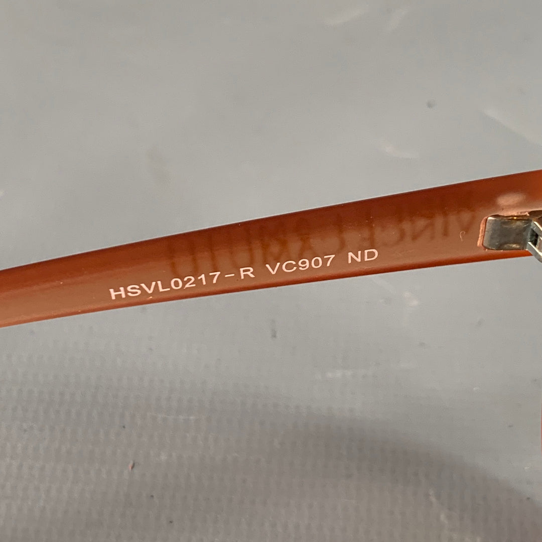 VINCE CAMUTO Brown Nude Acetate Cat Eye Sunglasses