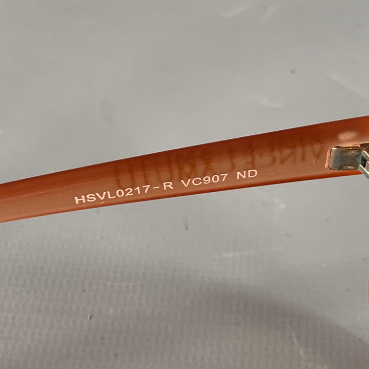 VINCE CAMUTO Brown Nude Acetate Cat Eye Sunglasses