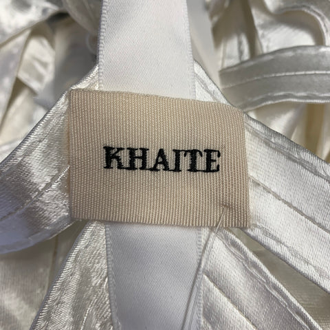 KHAITE Size S Sukey Beige Viscose Straps Harness Dress Top
