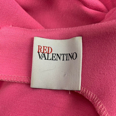 RED VALENTINO Size S Pink Ruffled Sleeveless Dress