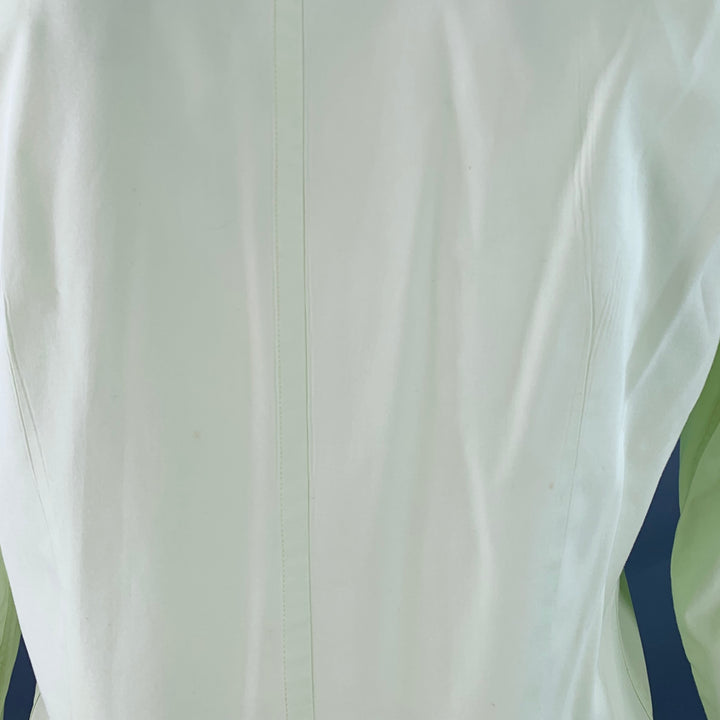 DRIES VAN NOTEN Size 42 Green Lime Cotton One Pocket Long Sleeve Shirt