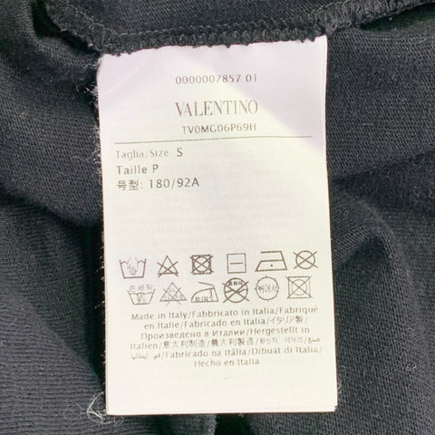 VALENTINO 2019 Size S Black Green Red Dragon Graphic Cotton Crew Neck T-shirt
