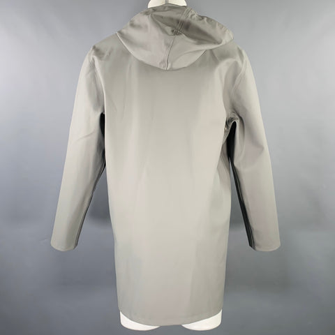 STUTTERHEIM Size S Grey Waterproof Hooded Raincoat