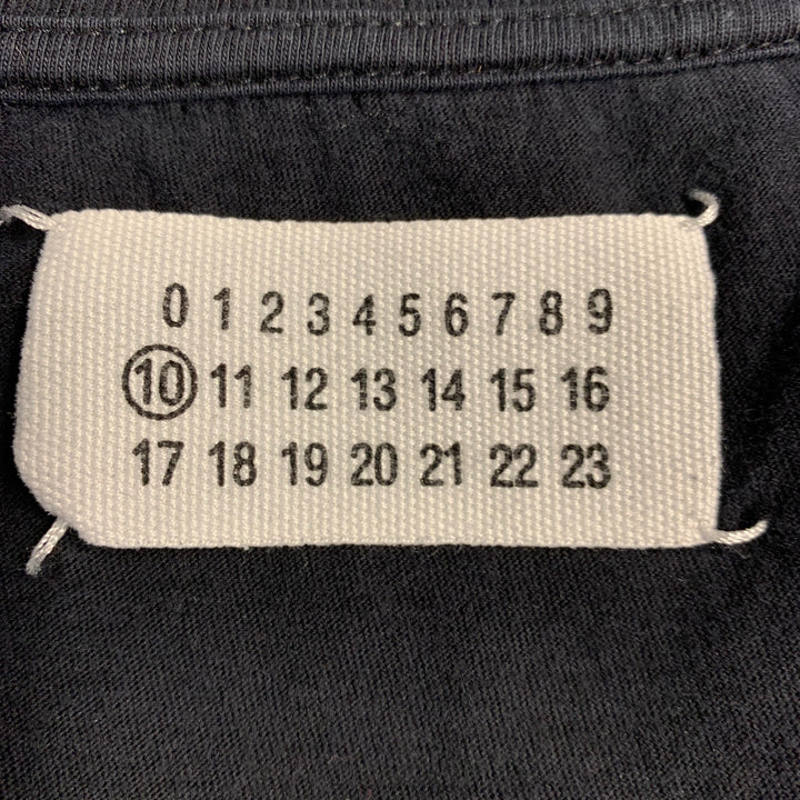 MAISON MARTIN MARGIELA Size 44 Black Cotton Crew Neck T-shirt