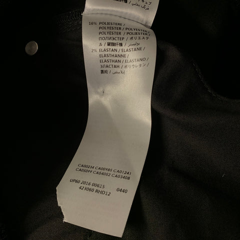 MCQ by ALEXANDER MCQUEEN Size 36 Silver Black Crackled Cotton Blend Jeans