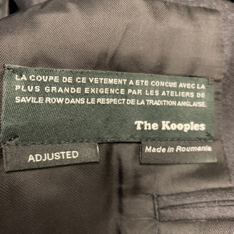 THE KOOPLES Size 36 Grey Charcoal Wool Notch Lapel Sport Coat