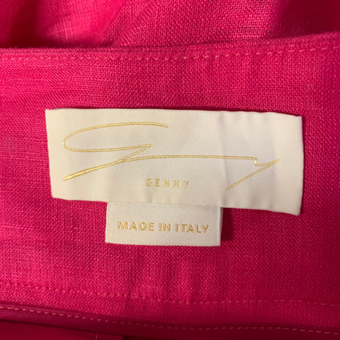 GENNY Size 6 Pink Magenta Linen Bermuda Shorts
