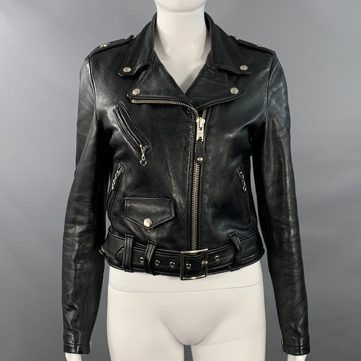 PERFECTO by SCHOTT Size S Black Leather Motorcycle Jacket
