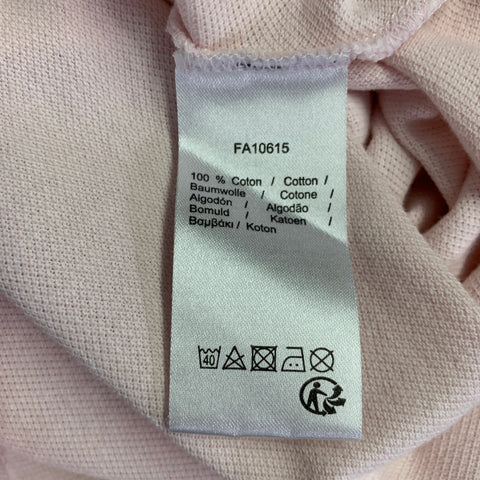 LACOSTE Size M Pink Embroidery Cotton Short Sleeve Polo