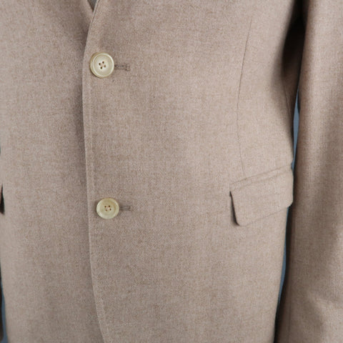 NEIL BARRETT Chest Size XL Camel Solid Wool Notch Lapel Sport Coat