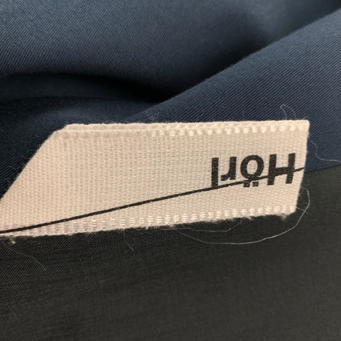 EDWINA HORL Taille L Manteau de sport à double boutonnage en coton marine