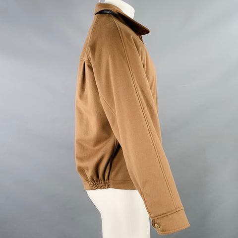 GOLDEN BEAR Size M Tan Wool Zip Up Jacket