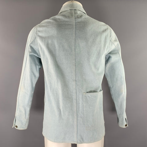 FREEMANS SPORTING CLUB Size S Blue Denim Button Down Jacket