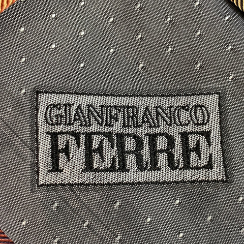 GIANFRANCO FERRE Multi Color Plaid Silk Tie
